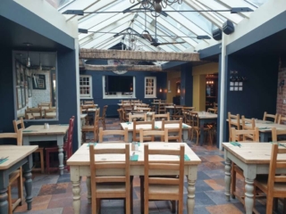 view looking to the front of the nags head restaurant in chichester