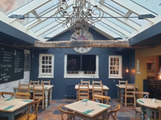 view of the front of the nags head restaurant in chichester